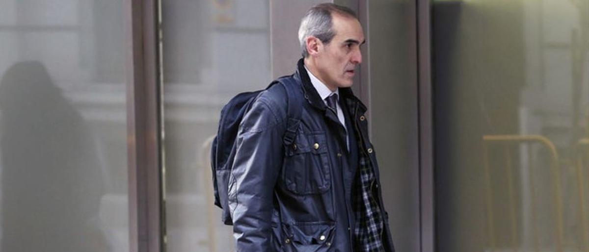 El fiscal Alejandro Luzon, a la salida de la Audiencia Nacional, en febrero del 2015.