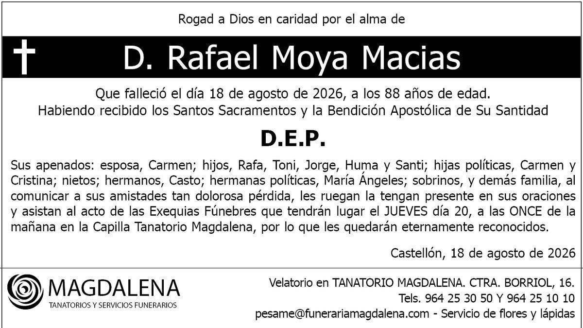 D. Rafael Moya Macias