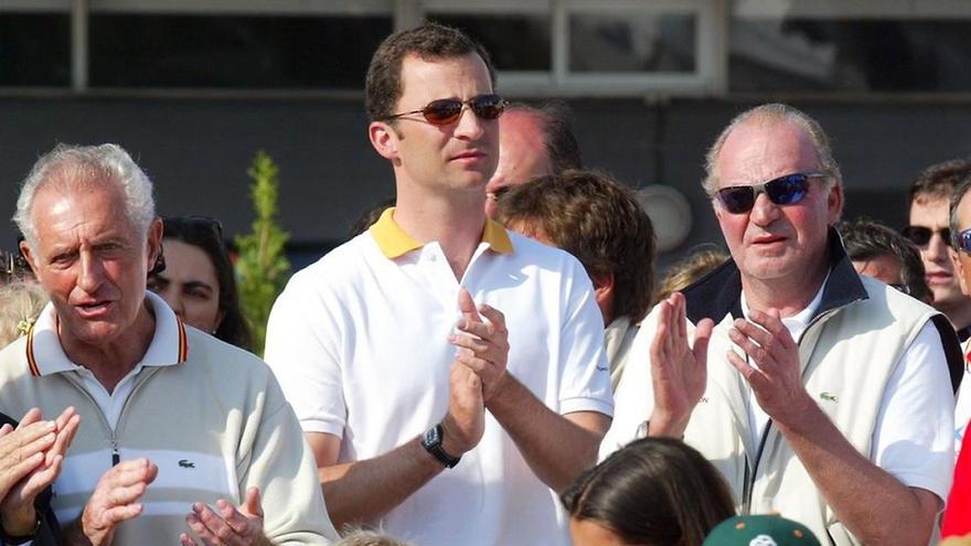 Josep Cusí, Felip VI i Joan Carles I, en una foto d&#039;arxiu