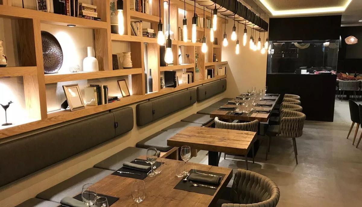 Interior del restaurante Corbacho en la ciudad de Jaca.
