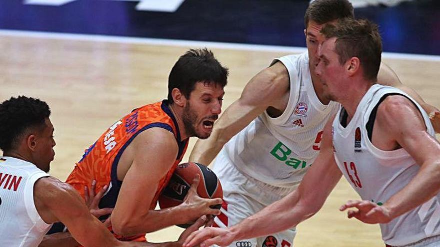 Partido de pretemporada entre el Valencia Basket y el Bayern Múnich.