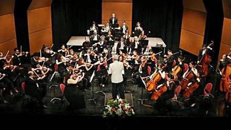 Imagen de archivo de un concierto de la Orquestra Simfònica Ciutat d&#039;Eivissa en el auditorio de Can Ventosa.