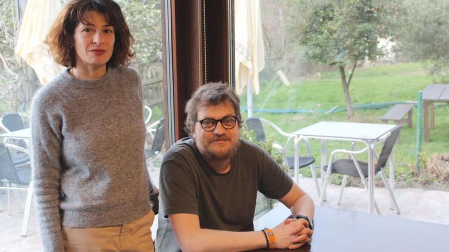 Patricia Mera y Francisco Delgado en su restaurante Texu.