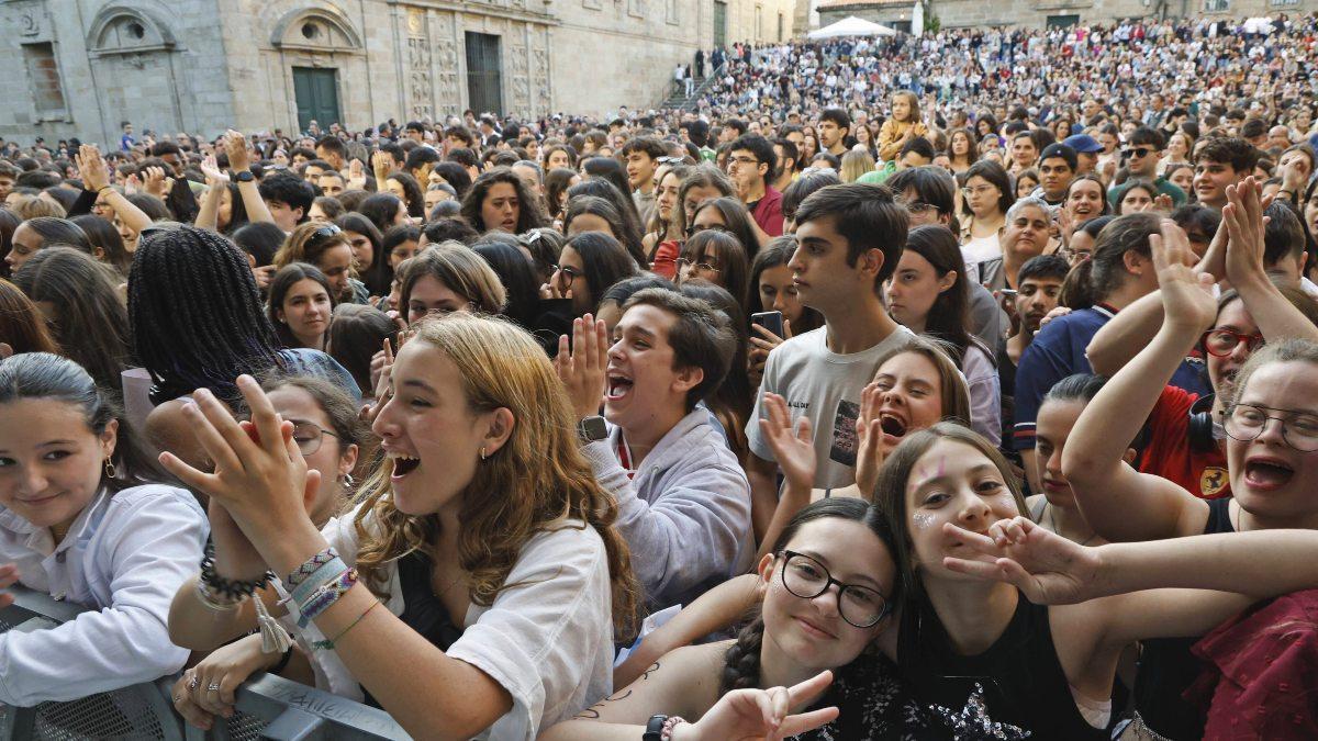 Público durante los conciertos en la Quintana