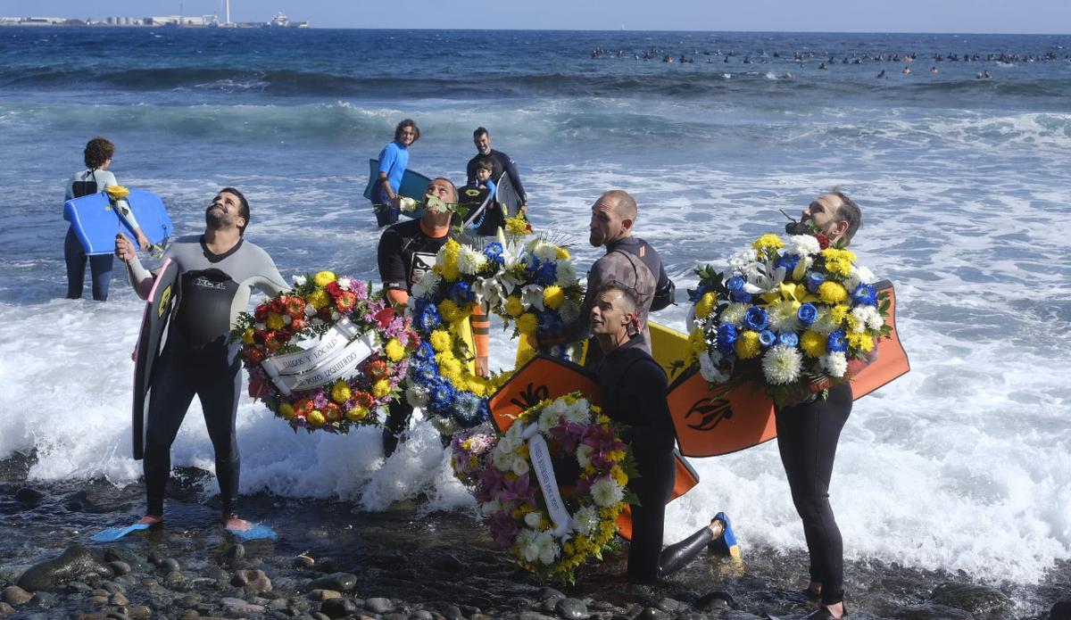 Homenaje en Pozo Izquierdo a los tres fallecidos en Las Tederas