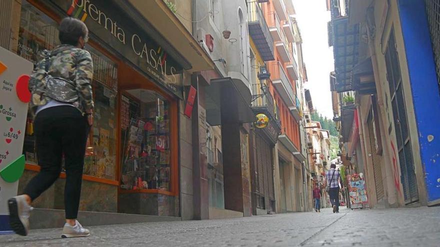 El carrer Major de Berga.