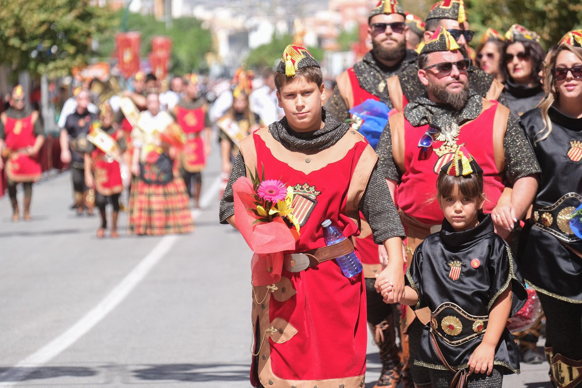 Ofrenda a la patrona de los Moros y Cristianos de Villena