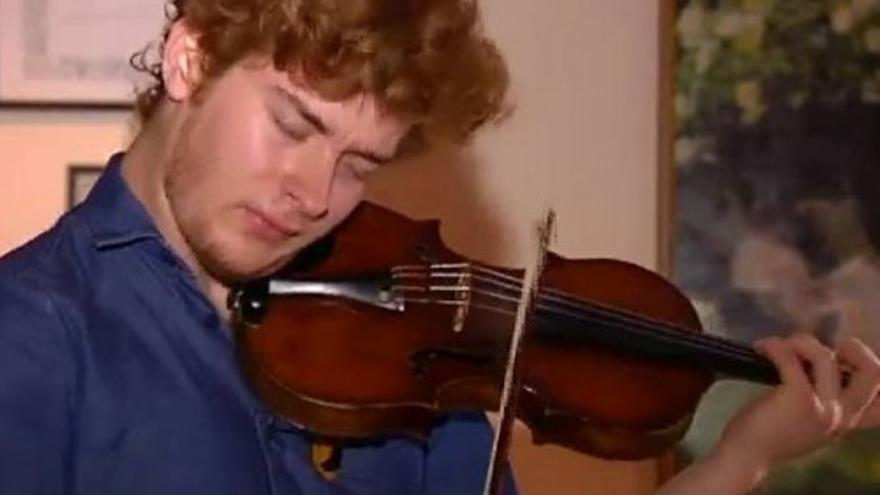 Jacobo Christensen, todo un virtuoso del violín con sólo dieciséis años