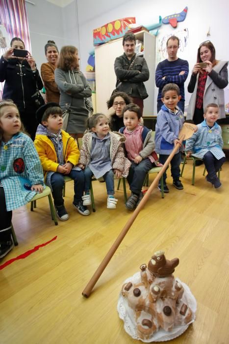 Visita de Samalandrán al colegio de Sabugo