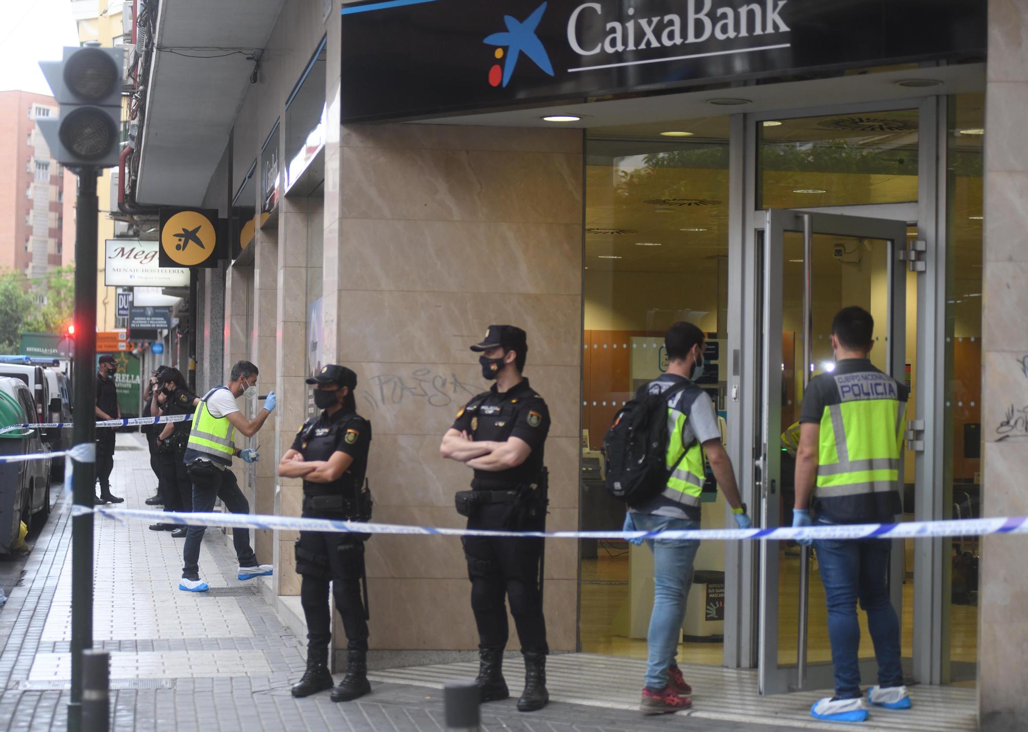 Atraco en una sucursal bancaria en Murcia