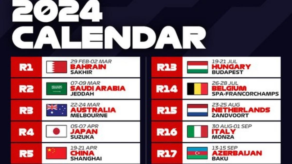 Calendario para 2024