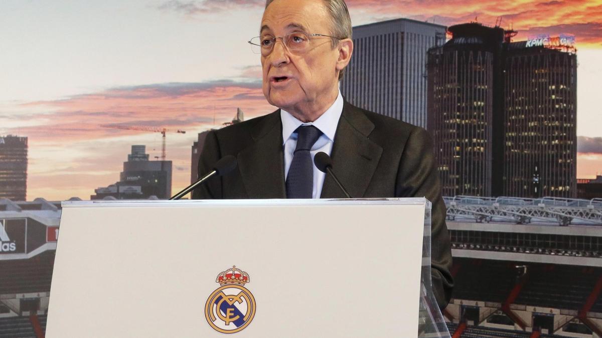 El presidente del Real Madrid, Florentino Pérez.