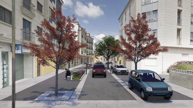 Recreación de la calle Antonio Facorro una vez se lleven a cabo las obras de humanización.