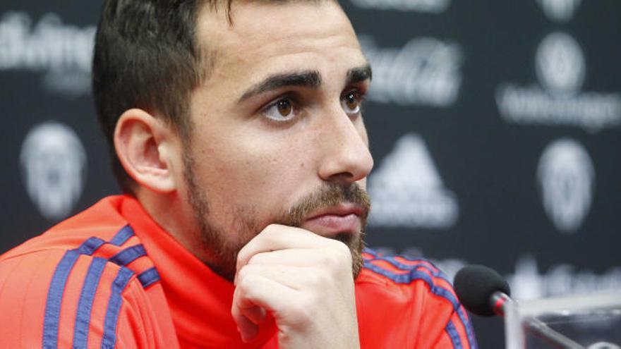 Alcácer, en rueda de prensa