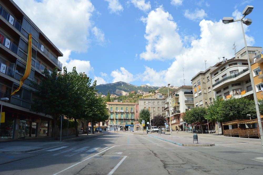 Berga viu immersa en els preparatius de la Diada