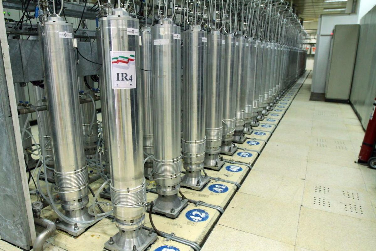 Imagen de archivo de máquinas centrifugadoras en la planta de enriquecimiento de uranio de la central de Natanz.