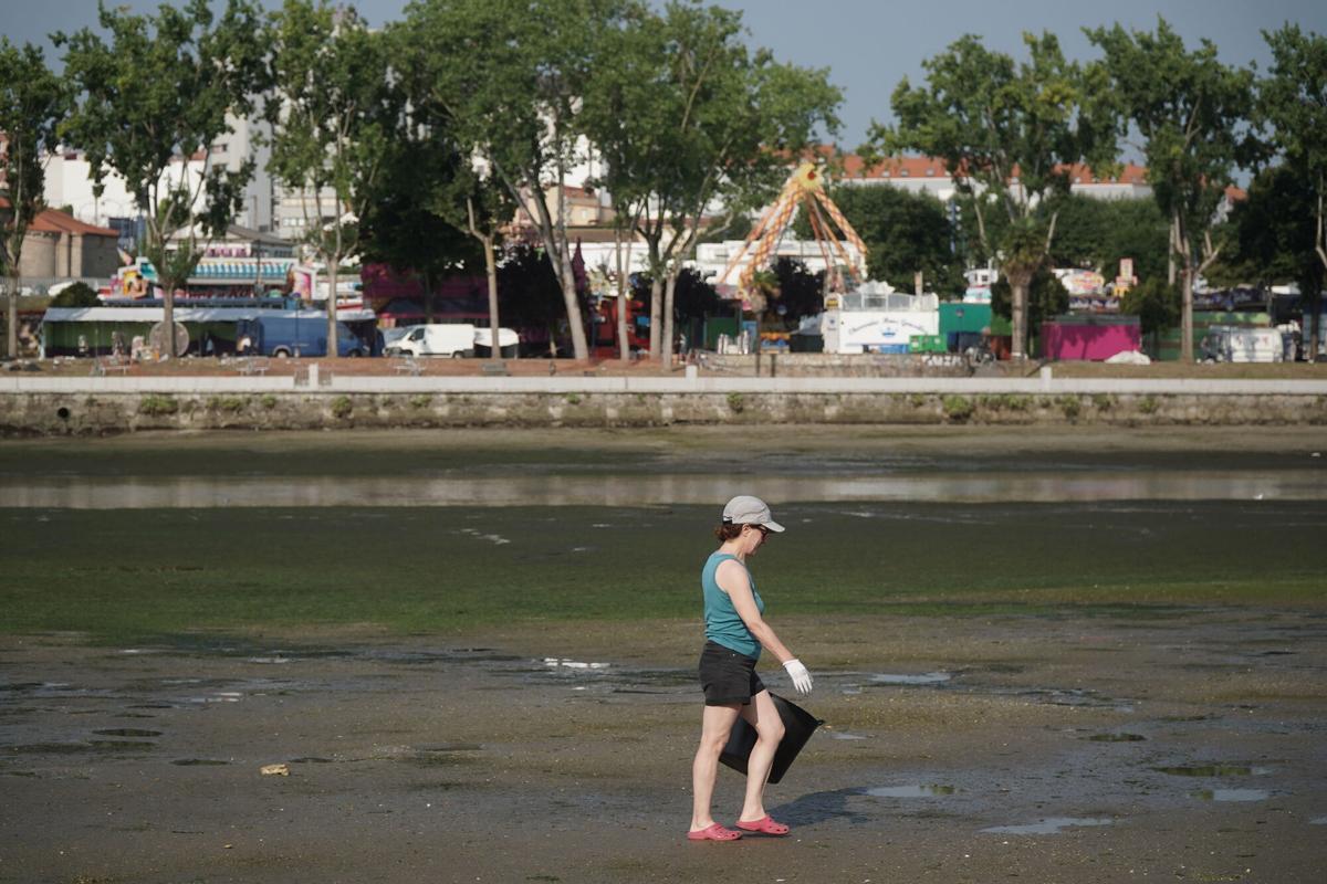 Limpieza ambiental en la ría do Burgo