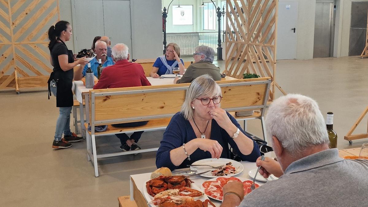 El restaurante situado en la planta alta del mercado municipal.