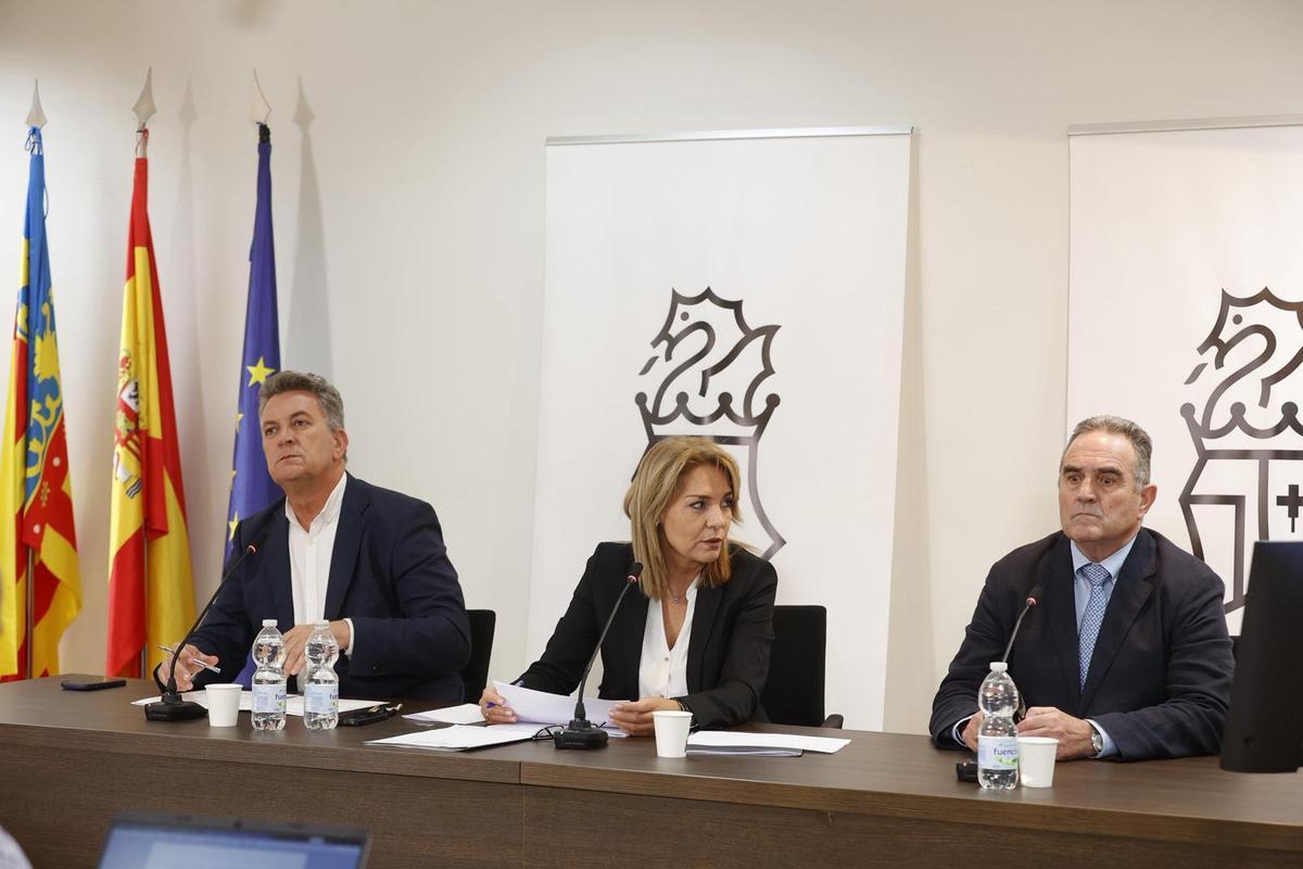 Susana Camarero comparece, este martes en Alicante, con Martínez Mus y Gan Pampols