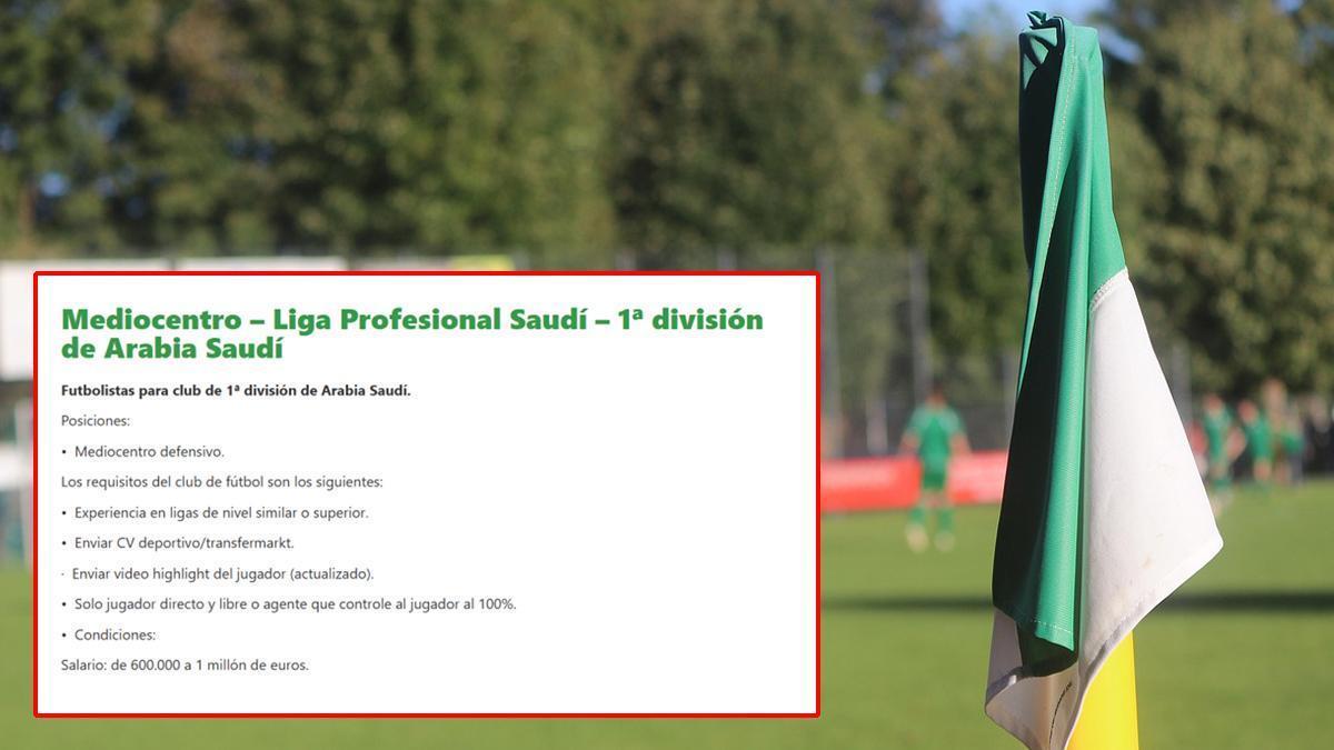 Oferta FutbolJobs: Se busca mediocentro, enviar CV aquí