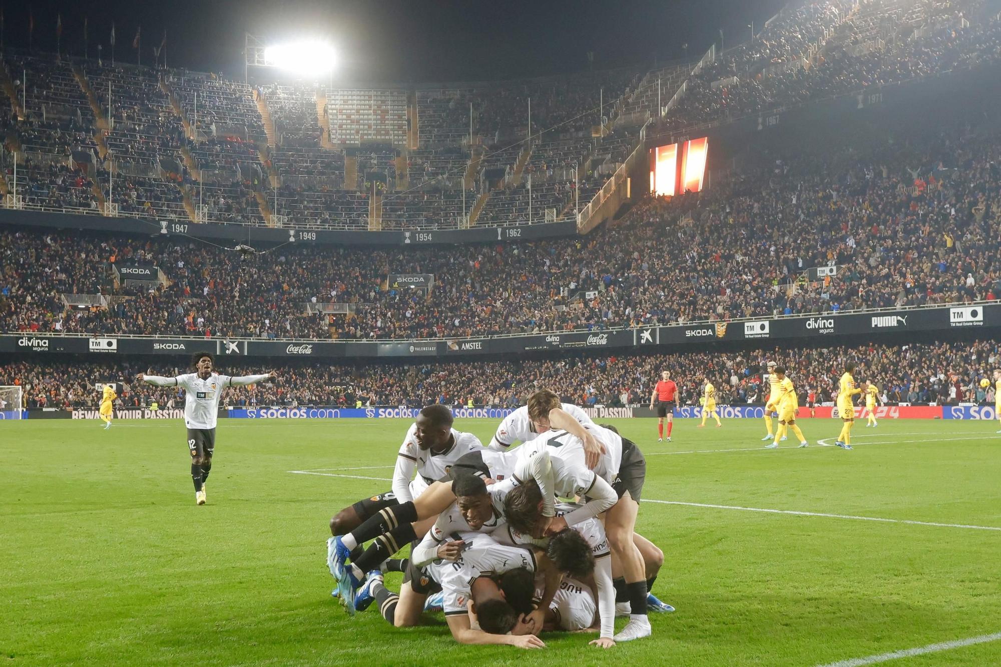 Valencia - Barça en imágenes