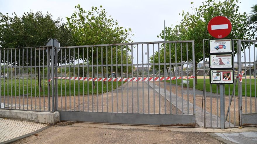 Badajoz vuelve a cerrar sus parques por la alerta amarilla