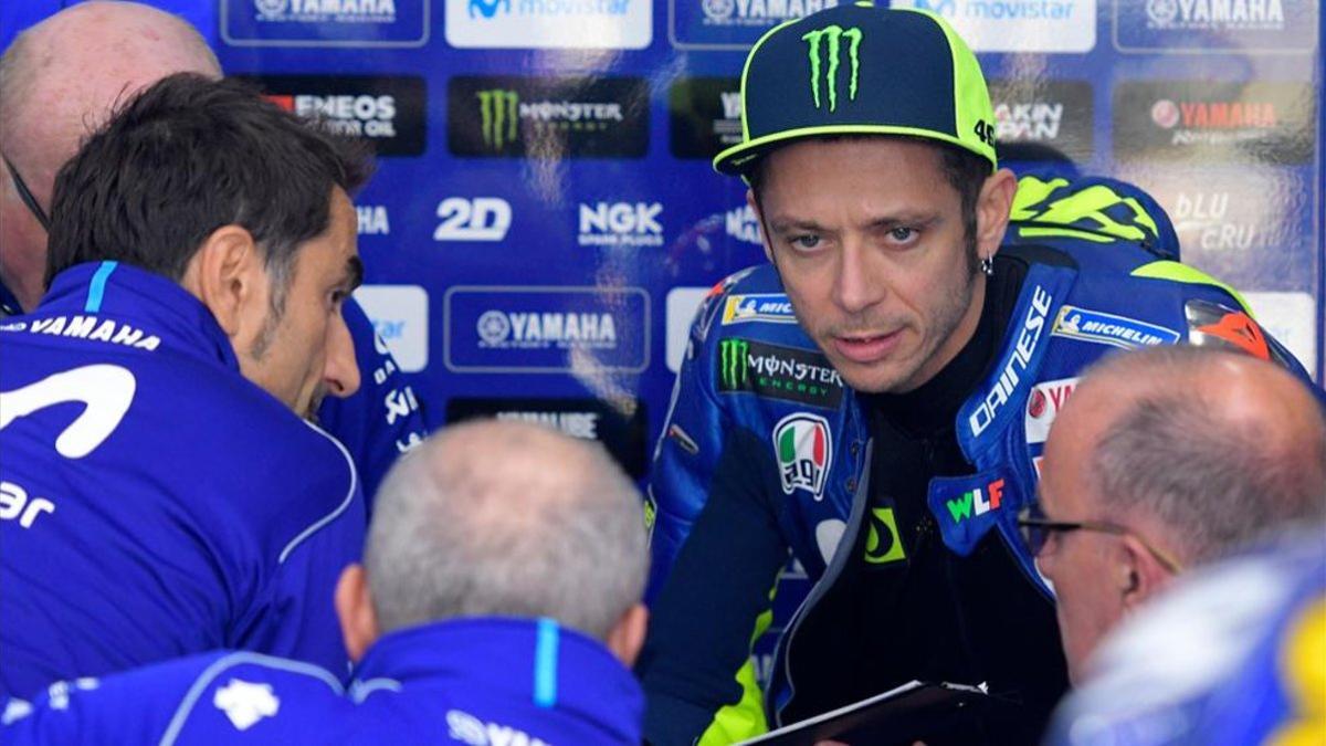 Rossi se quejó de las prestaciones de la M1 en 2018