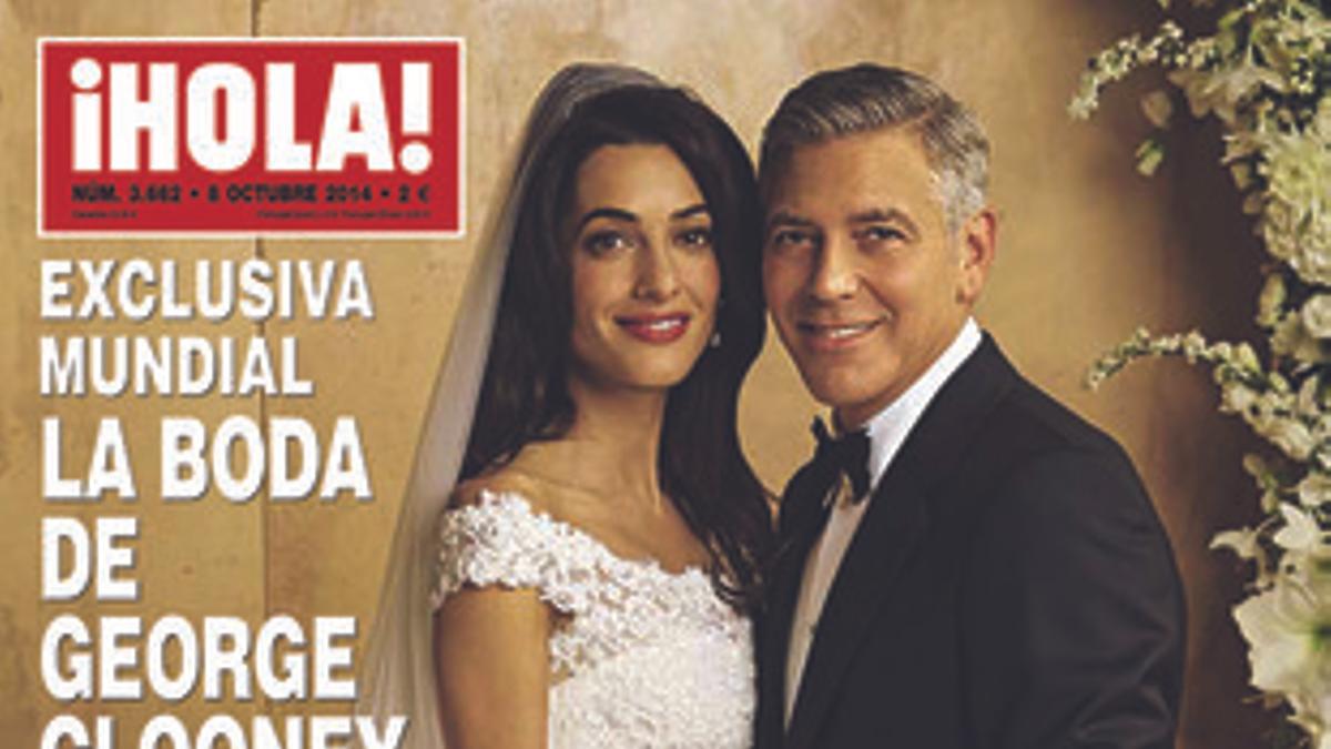 La revista '¡Hola!' ofrece este miércoles un especial de 40 páginas de la boda de Clooney.