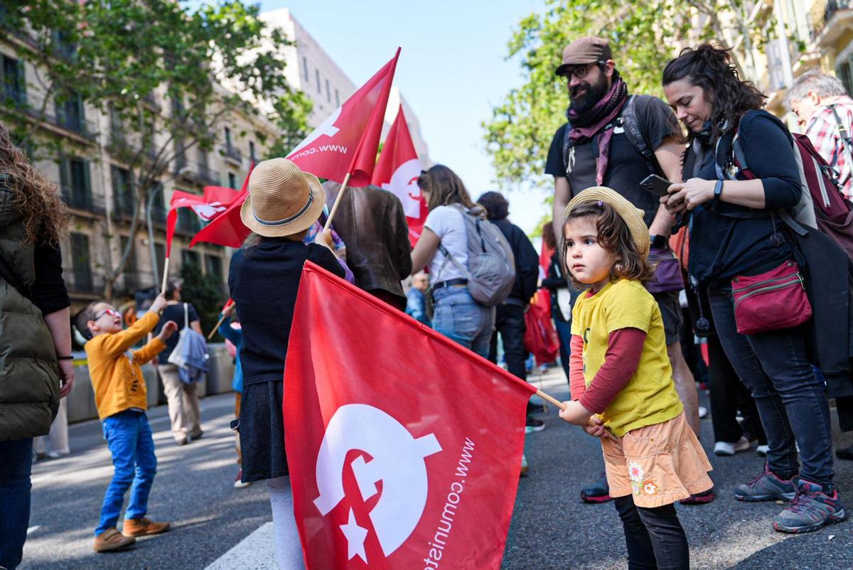 Celebración del 1 de Mayo en Barcelona