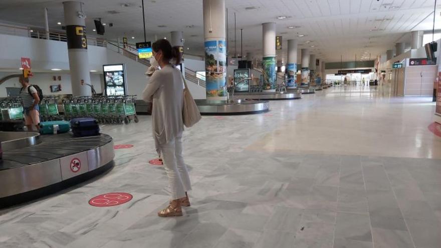 Imagen del aeropuerto de Lanzarote durante la crisis del coronavirus