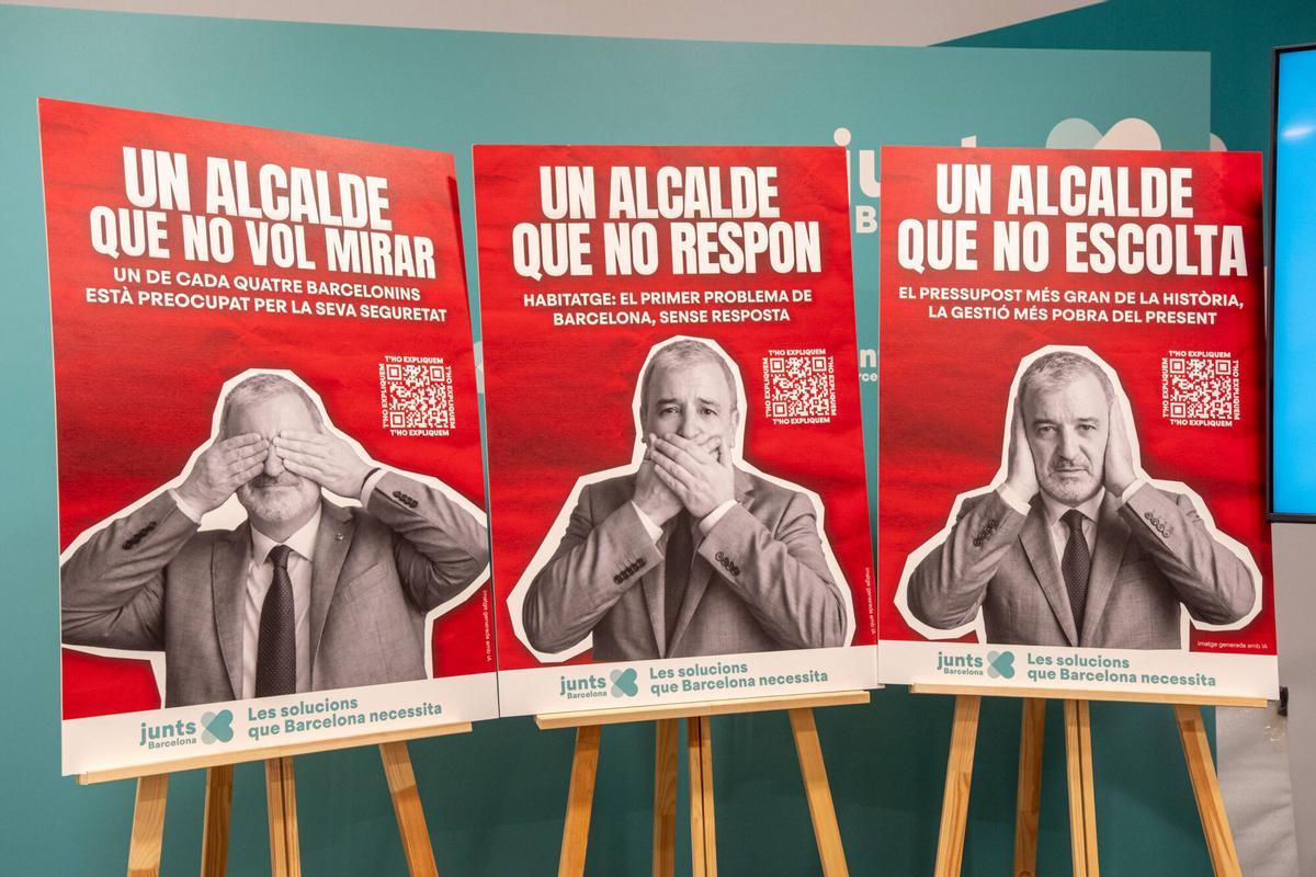 Jordi Martí, concejal de Junts per Barcelona presenta una campaña crítica contra Collboni a un año de las elecciones