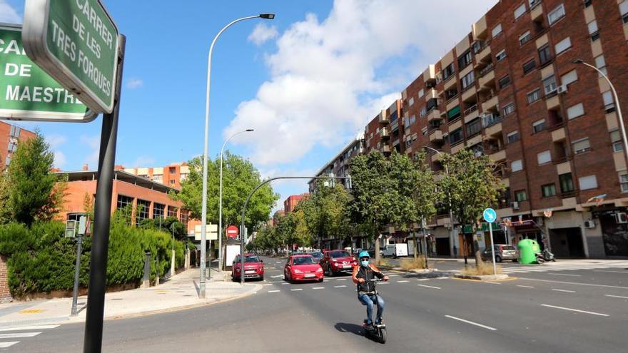 Un carril bici bidireccional en Tres Forques conectará el sur de la ciudad con el centro