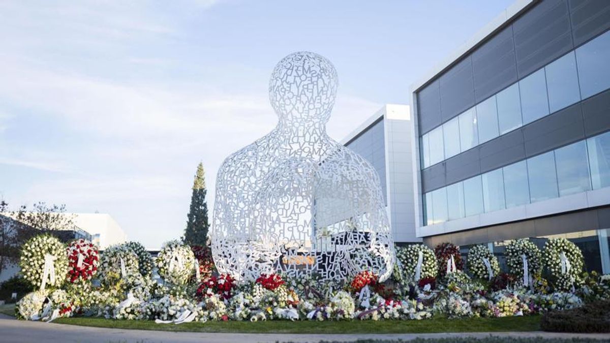 El Campus de Mango en Palau-solità i Plegamans, durante el acto interno de homenaje a Isak Andic