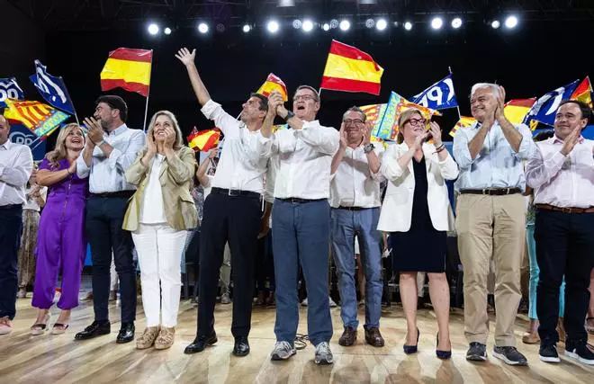 Mitin de Feijóo en Alicante