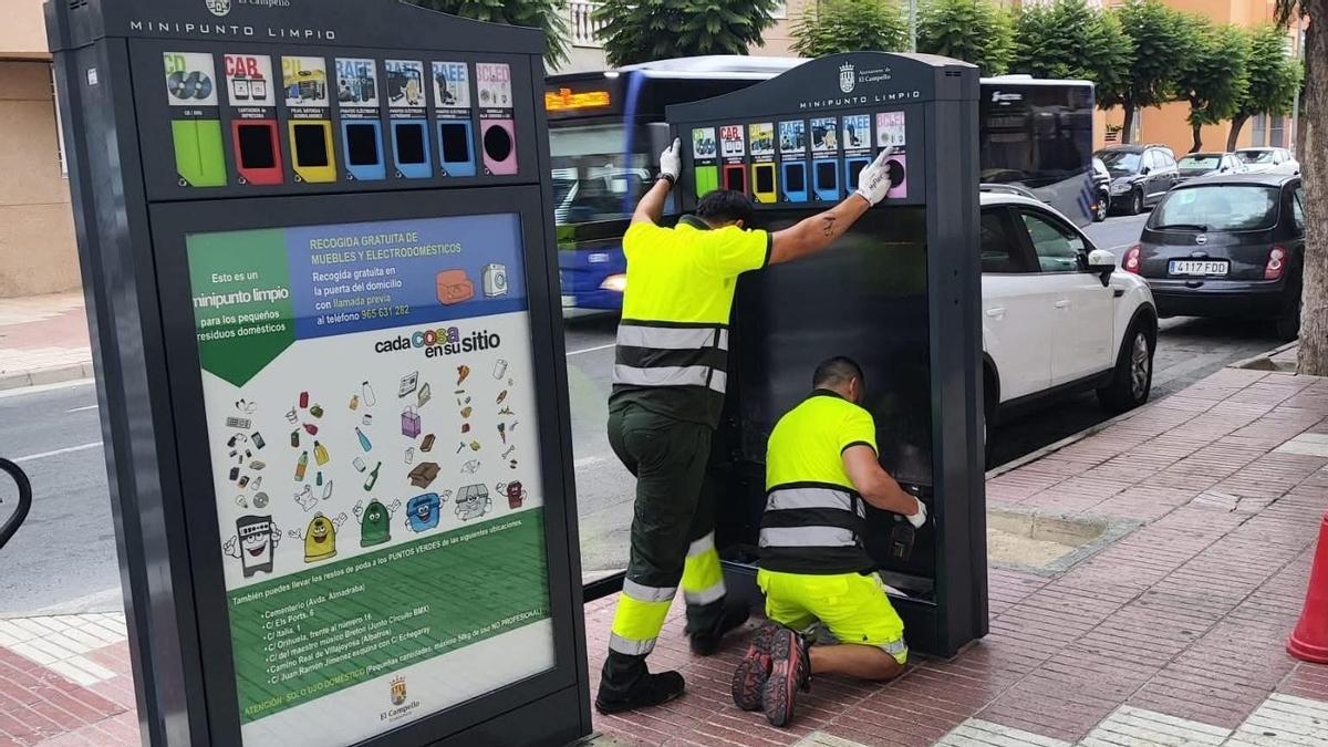 Los minipuntos limpios instalados en El Campello.