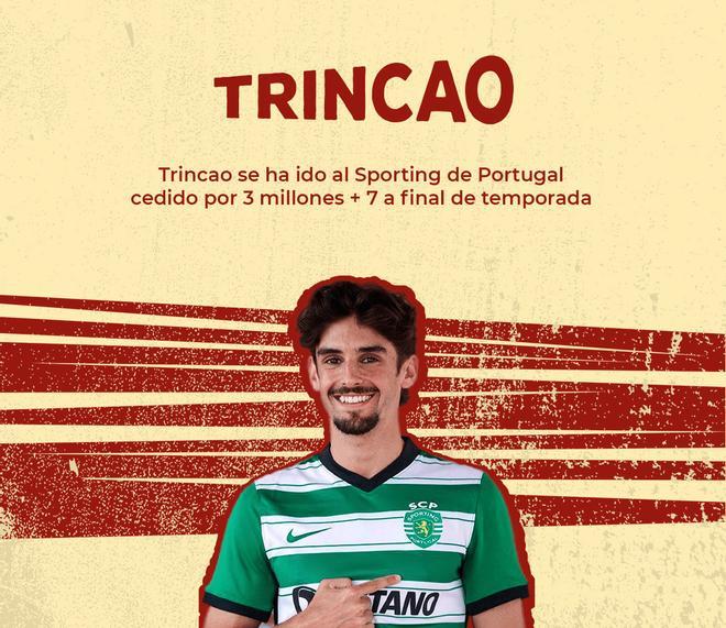 Trincao dejará 10 millones en Can Barça con su traspaso -en forma de cesión con compra obligada- al Sporting de Portugal