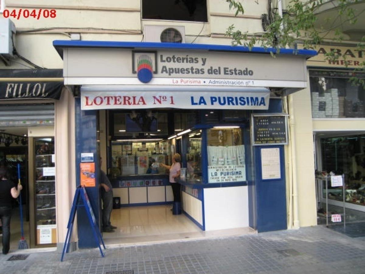 Administración La Purisíma de València que ha vendido el primer premio de la Lotería Nacional
