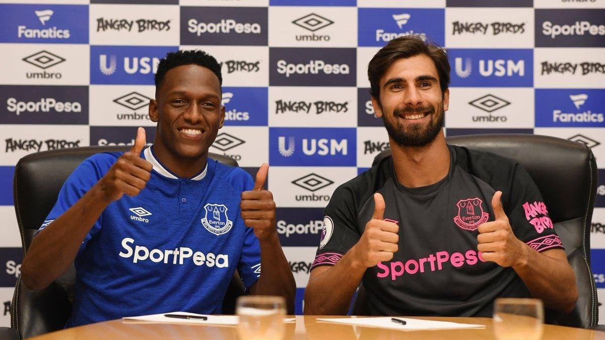 Yerry Mina y Andre Gomes se marchan al Everton