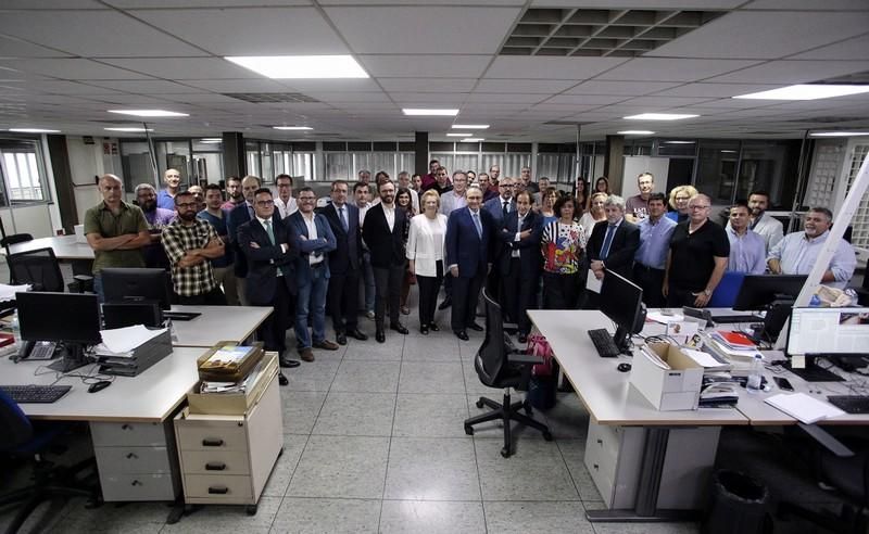 Visita del presidente de Prensa Ibérica a El Día