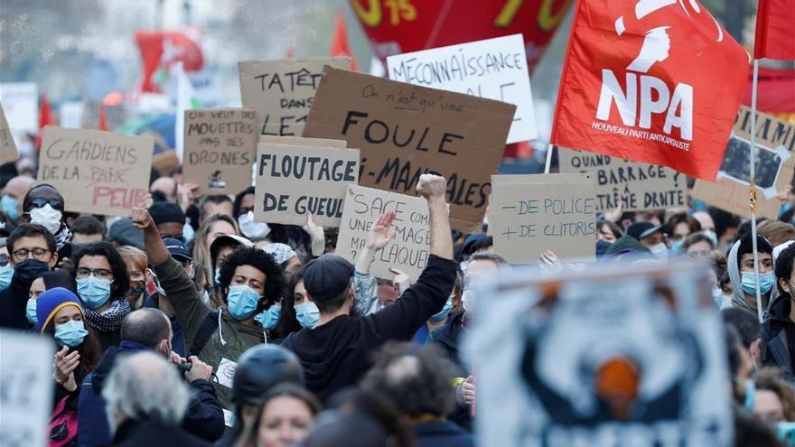 Grandes protestas en Francia contra la nueva ley de seguridad