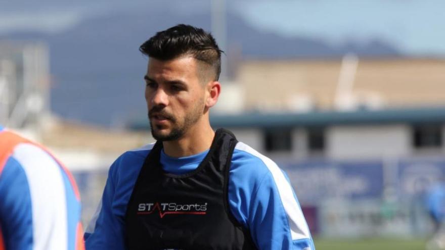 José Ruiz, durante un entrenamiento en Son Malferit