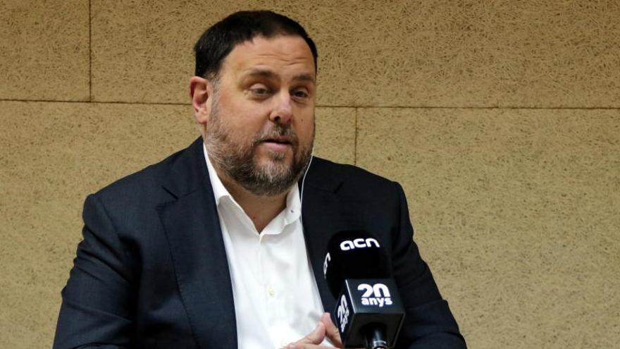 Junqueras, en roda de premsa des de la presó