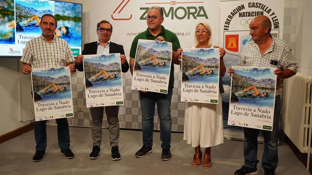 Imagen de la presentación de la Travesía a Nado Lago de Sanabria 2022