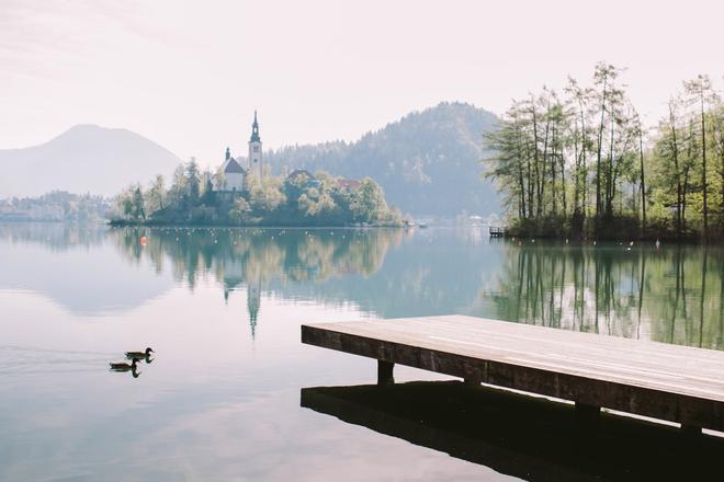 Lago bled, Eslovenia, Europa romántica