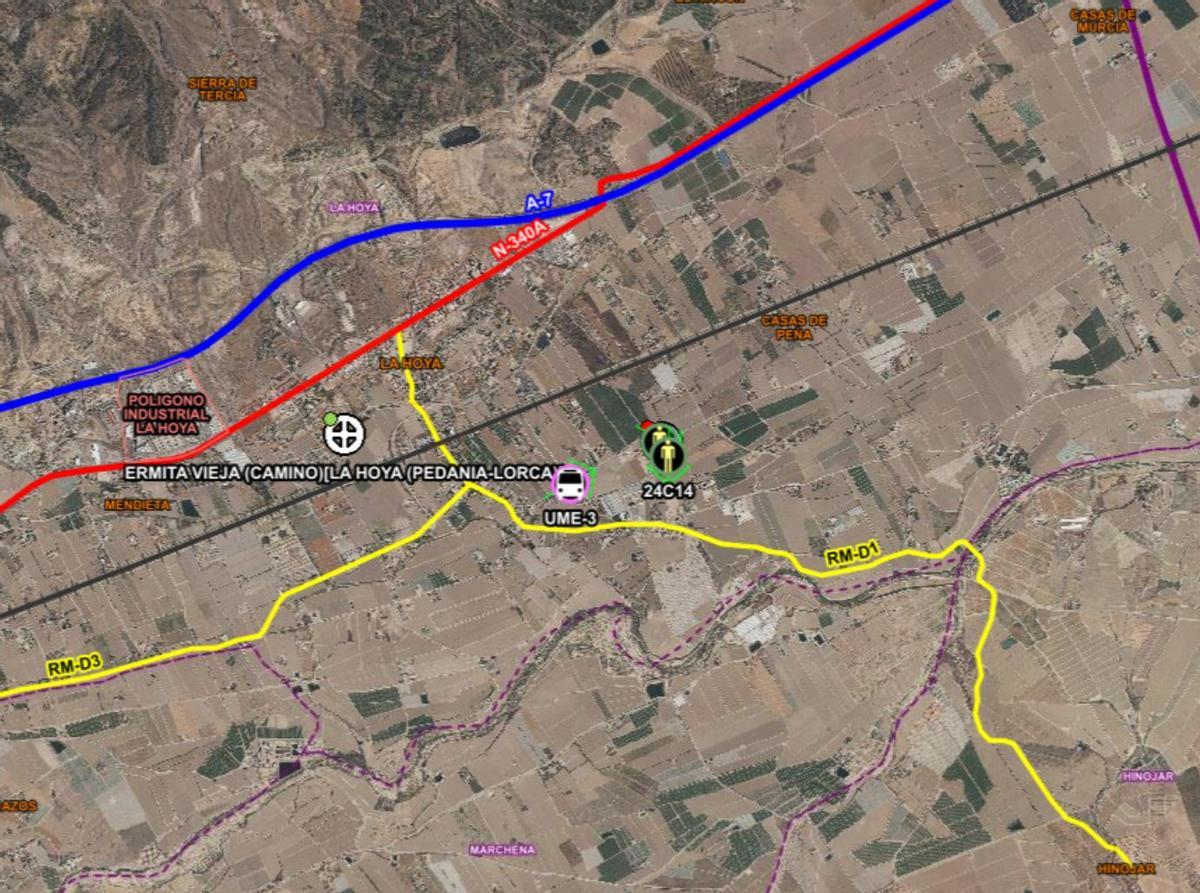 Lugar en el que se ha producido el accidente de tráfico.