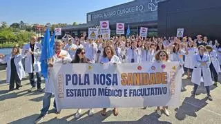 El primer día de la nueva semana de huelga médica afectó a 1.683 pacientes en el área viguesa