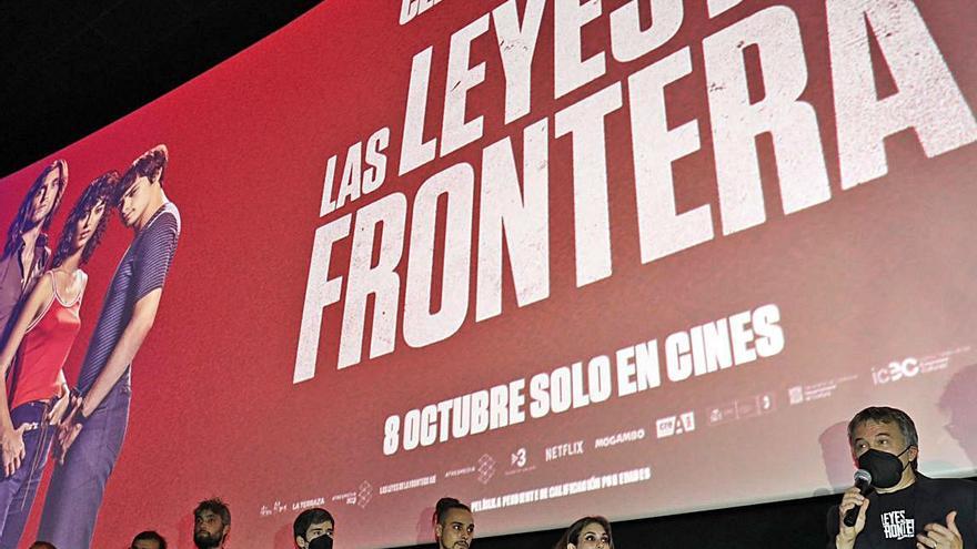 Edmon Roch a Girona durant la presentació de «Las leyes de la frontera» a l’Ocine