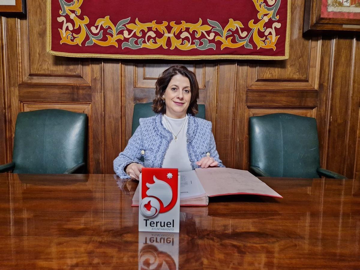 La alcaldesa de Teruel, Emma Buj