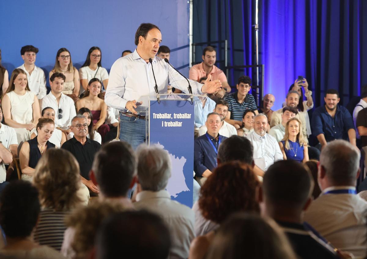 Feijóo, Llorca y Mompó en el almuerzo del PP en Sueca Feijóo, Llorca y Mompó en el almuerzo del PP en Sueca