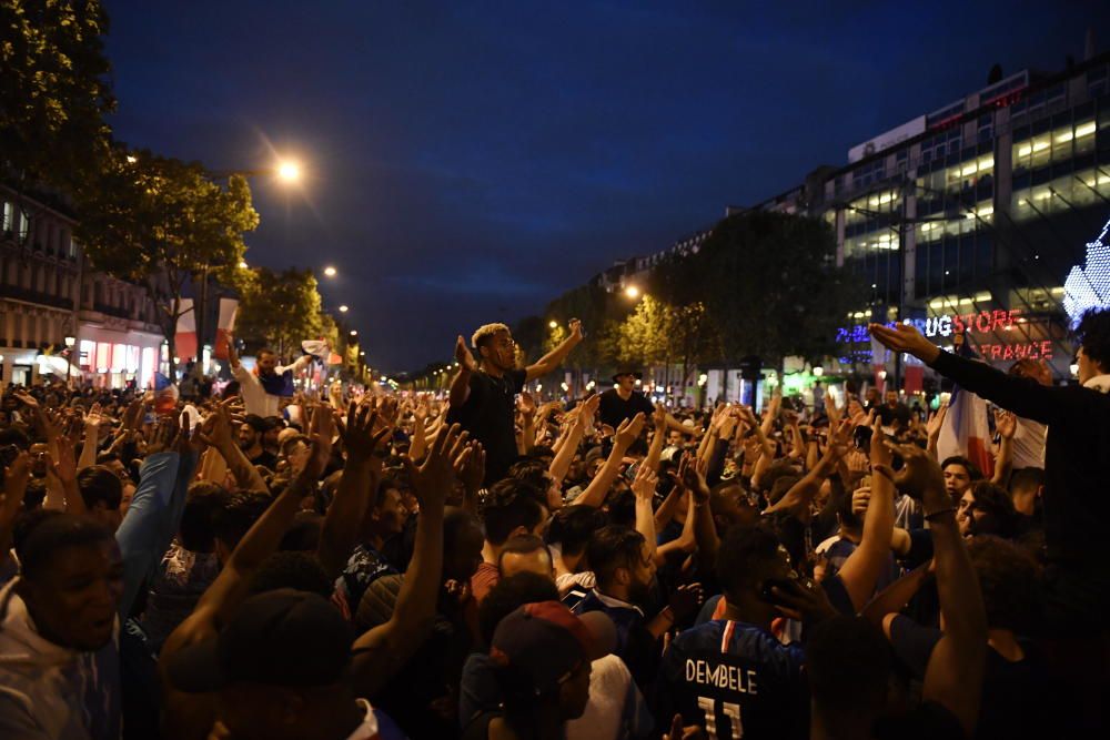 Celebraciones por el pase de Francia a la final